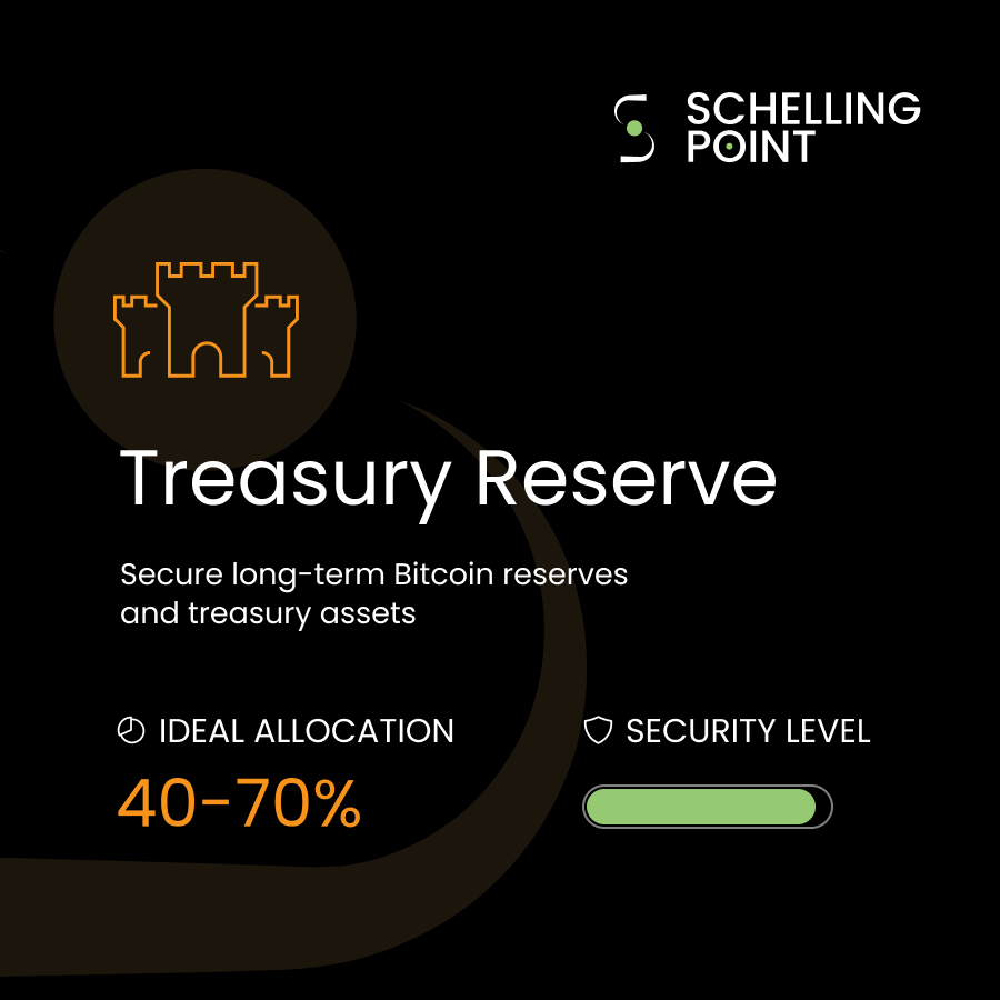 Treasury Reserve - Secure long-term Bitcoin reserves and treasury assets